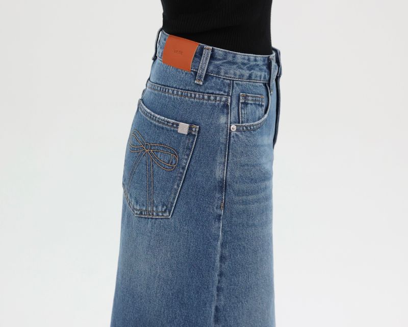 DENIM MAXI SKIRT_BLUE code 26021