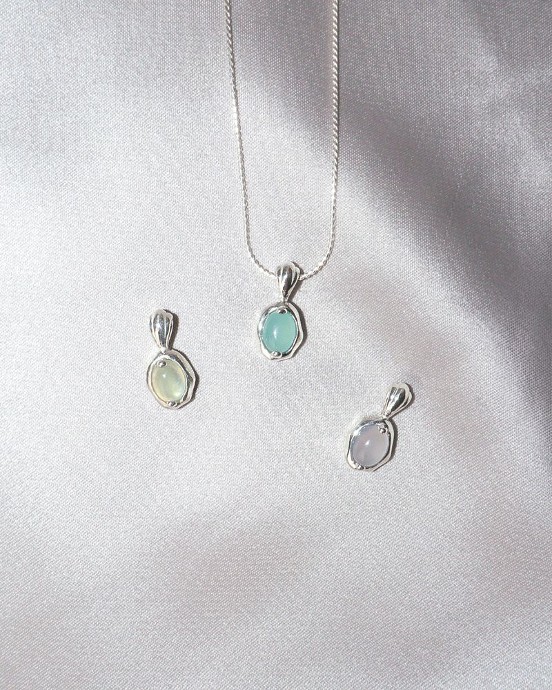 [MADE] water drop necklace