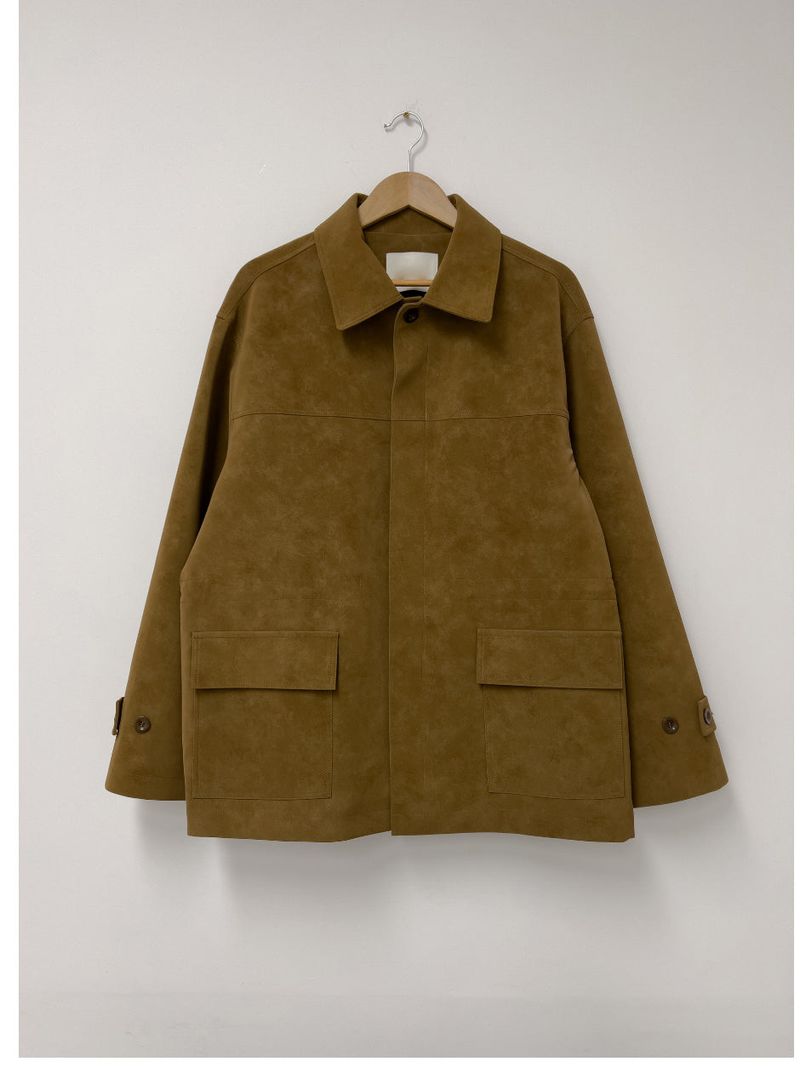 Nubuck String Overfit Leather Jacket