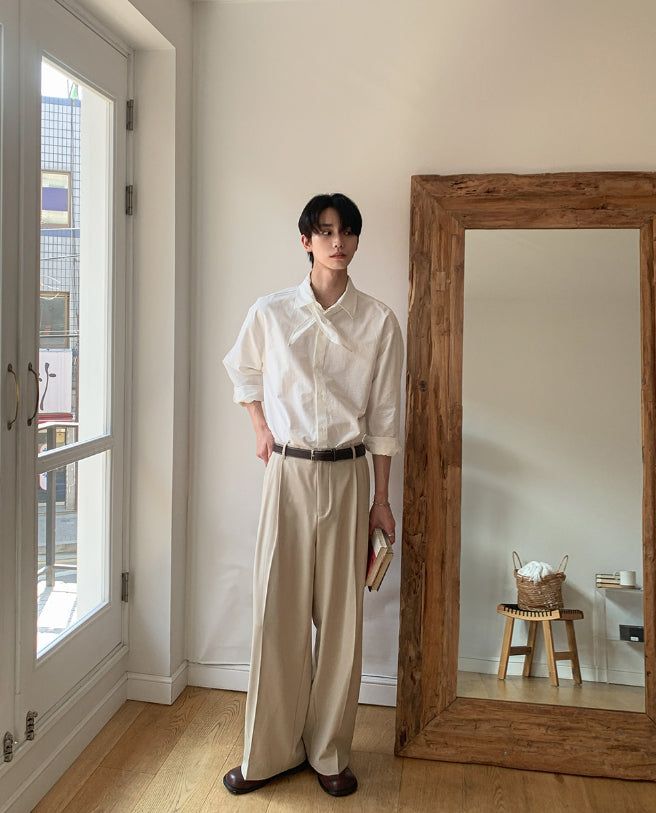 Louis Pintuck Wide Slacks