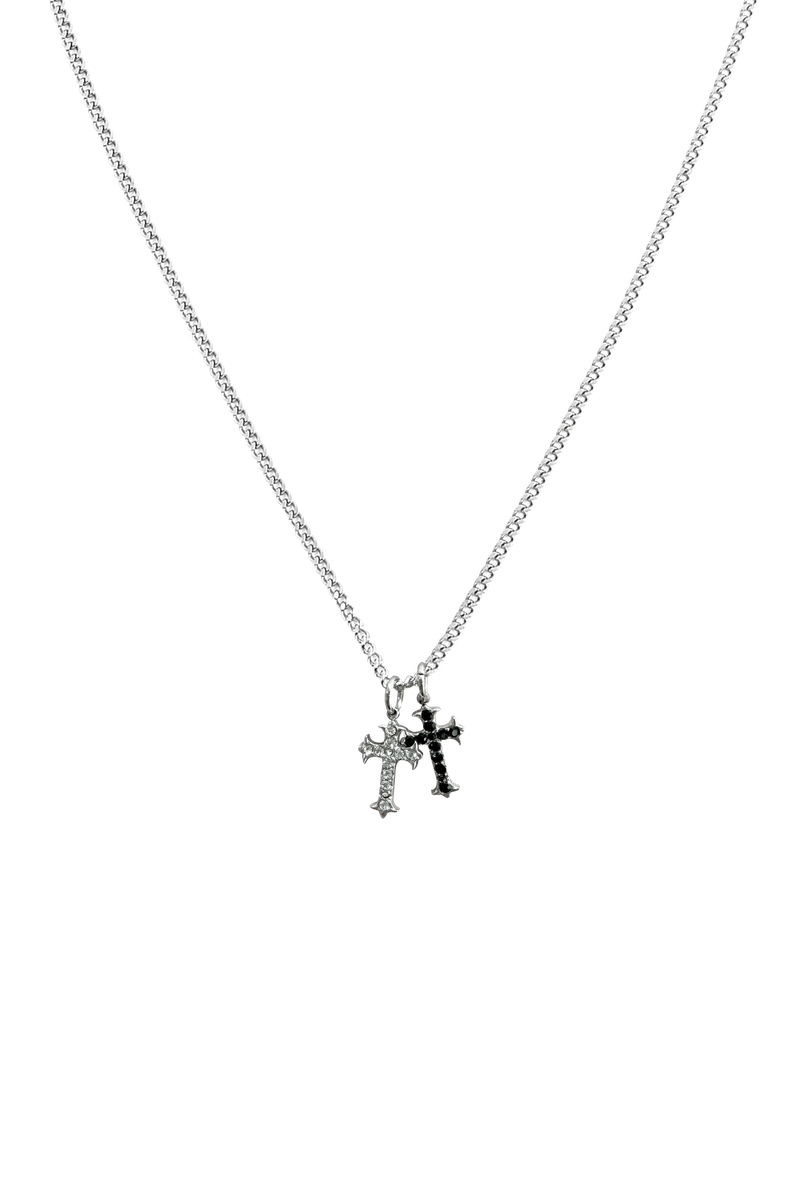 P:ReinSein（レインセイン）の「ダブルキュービックシャープクロスネックレス（アクセサリー）」