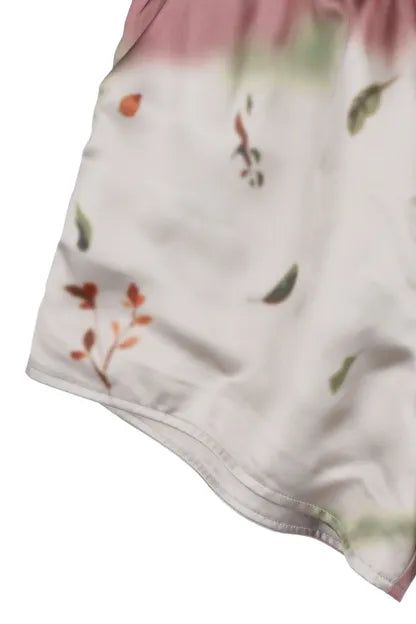 Leaf Satin Short Pants 