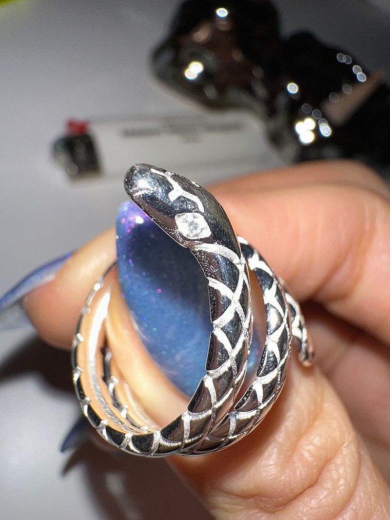 [92.5silver] Snake ring