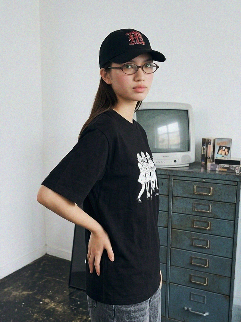 TROUBLE TROUBLE ( GIRL OVERSIZE TEE )