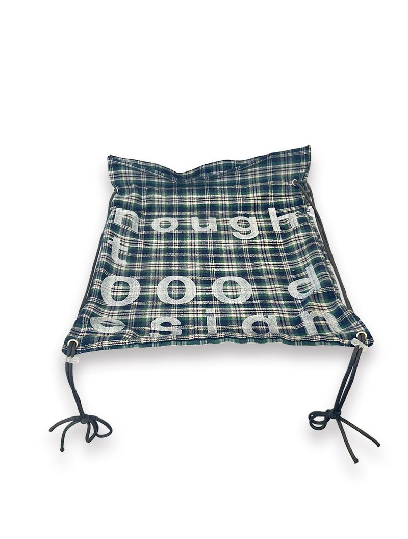000 Design Check Gym Sack / Navy