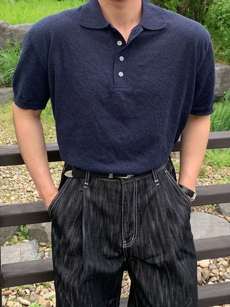 Mensfloor（メンズフロア）の「Boucle collar knitwear（Tops）」