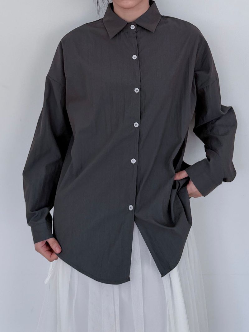 GLOSSY LOOSE SHIRT