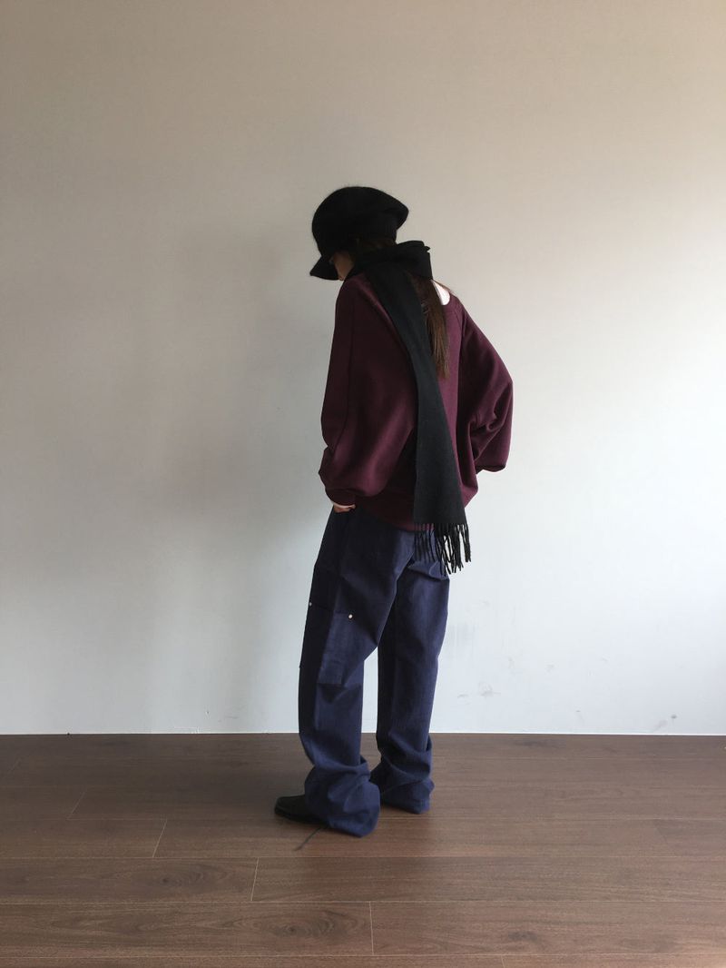 Mauve One-Shoulder Off Sweatshirt (2 Colors)