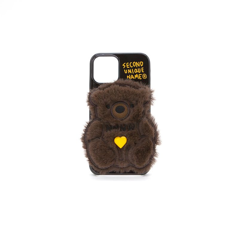 seconduniquename(セカンドユニークネーム)の「SUN CASE PATCH FUR BEAR DARK BROWN(Smartphone Accessories)」