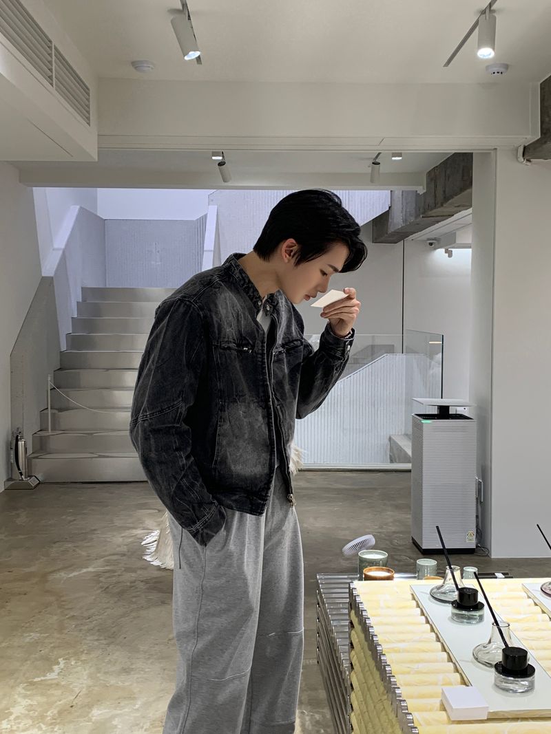 LMN Labo Thunder washed denim jacket (2 colors)