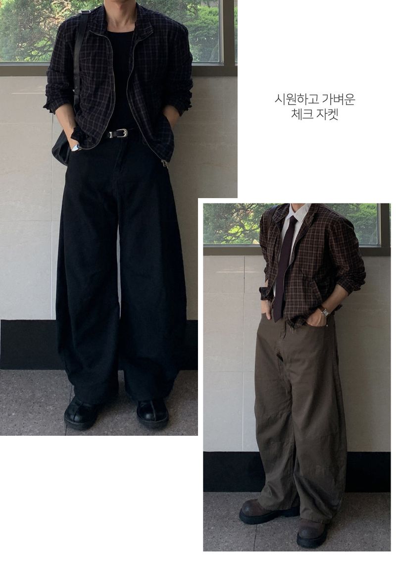 Vaye Check Two-Way Jacket