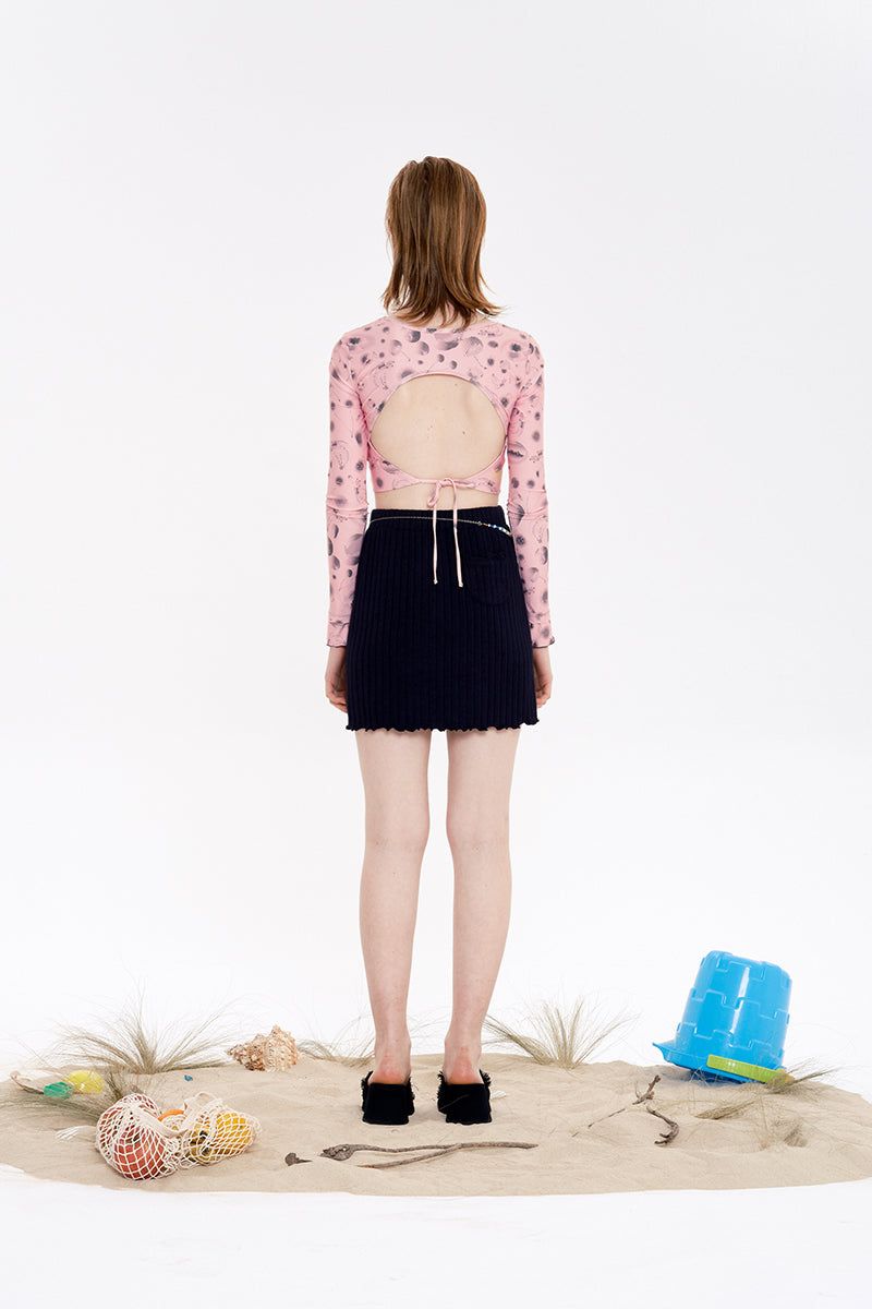 LAYERED LONG SLEEVE RASHGUARD [PINK]