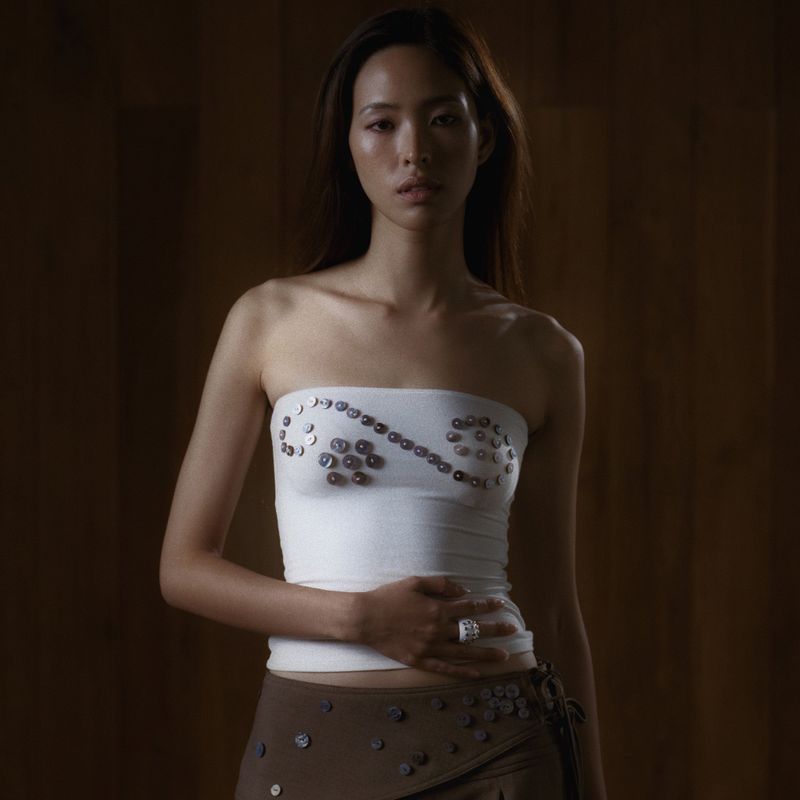 MIST TOP SET_WHITE