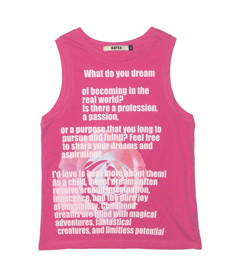 KATER(カーター)の「Rose Sleeveless Tee Pink(Tops)」