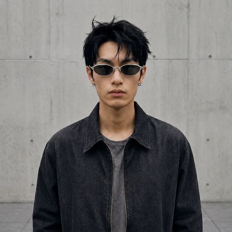 FADE MEET（フェードミート）の「シルバー スパイン サングラス（ファッション小物）」