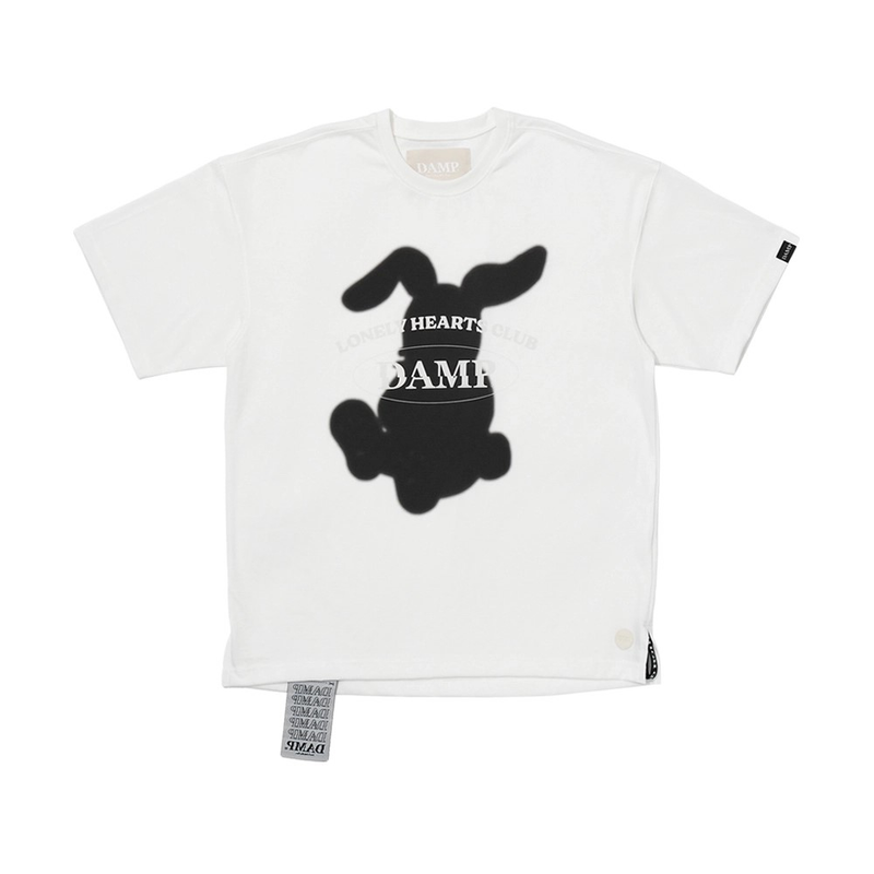 Don't Ask My Plan (DAMP)(ドントアスクマイプラン)の「'RABBIT CLUB' OVERSIZED TEE_WHITE(Tops)」
