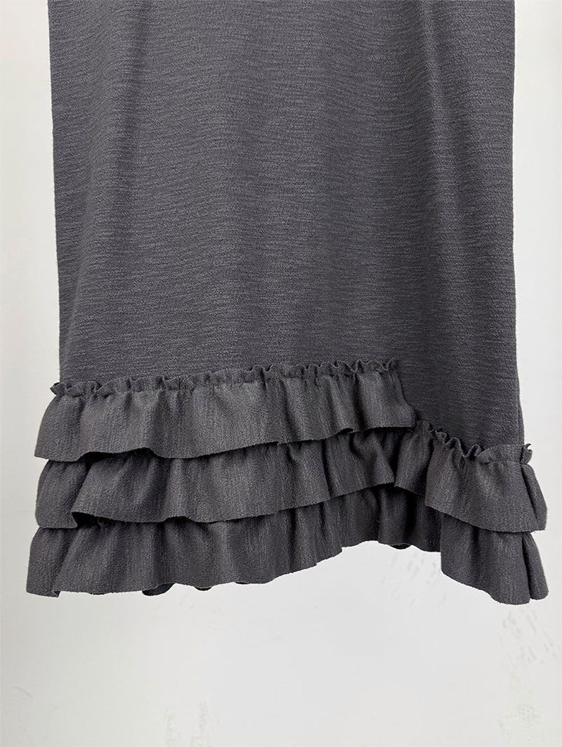 FRILL MINI SLEEVELESS DRESS (3C)