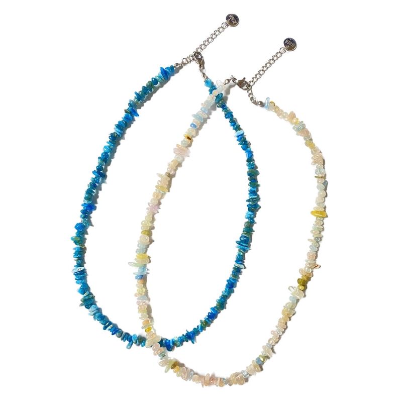 RUNDS(ランド)の「mini gemstone necklace (2color)(Accessories)」
