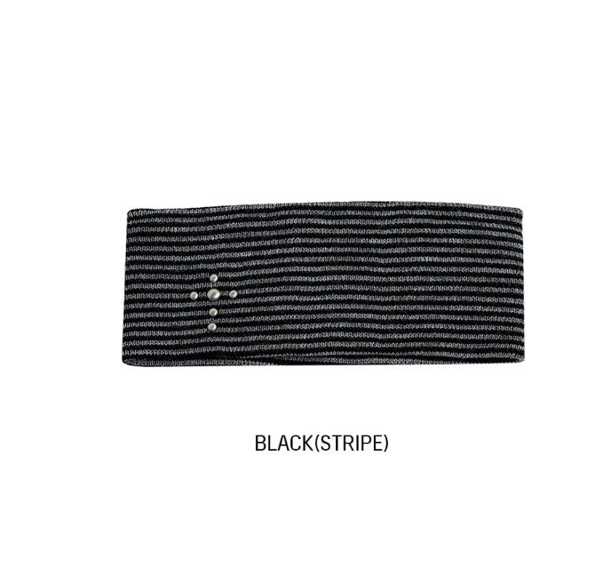 Cross Stud Stripe Hairband