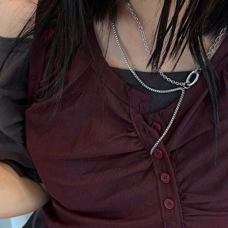 chain drop necklace