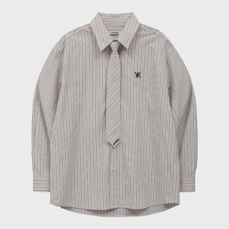 Tie Set Stripe Shirt
