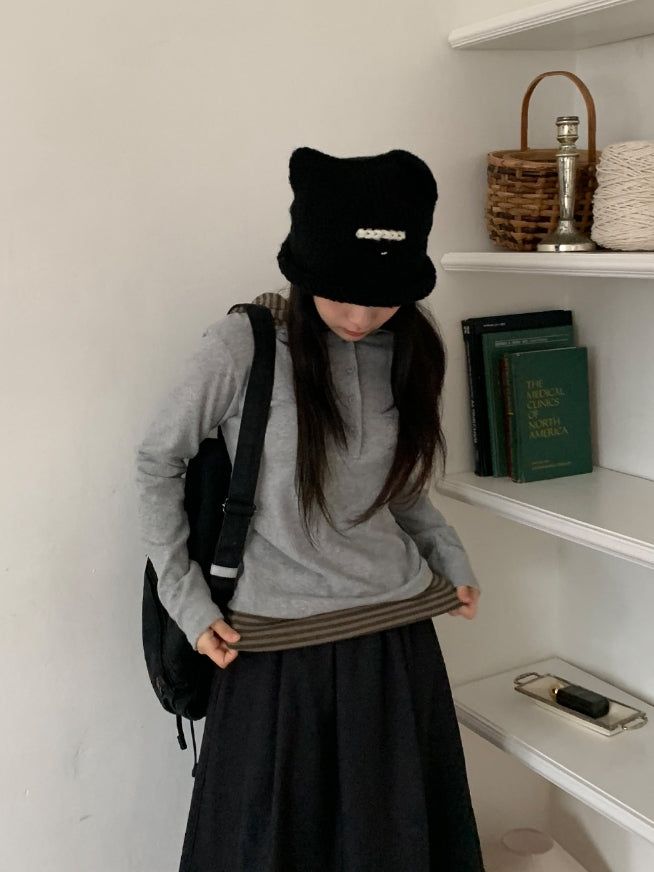 Maltane Cats Knit Beanie