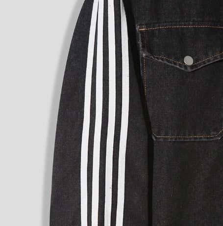 Fran Track Hooded Denim Shirt