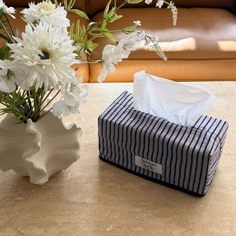 Tissue cover L_terry bluebrown
