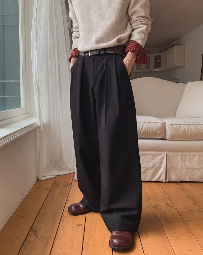 2PLAN（ツープラン）の「Keito Two-Tuck Wide Slacks（Pants）」