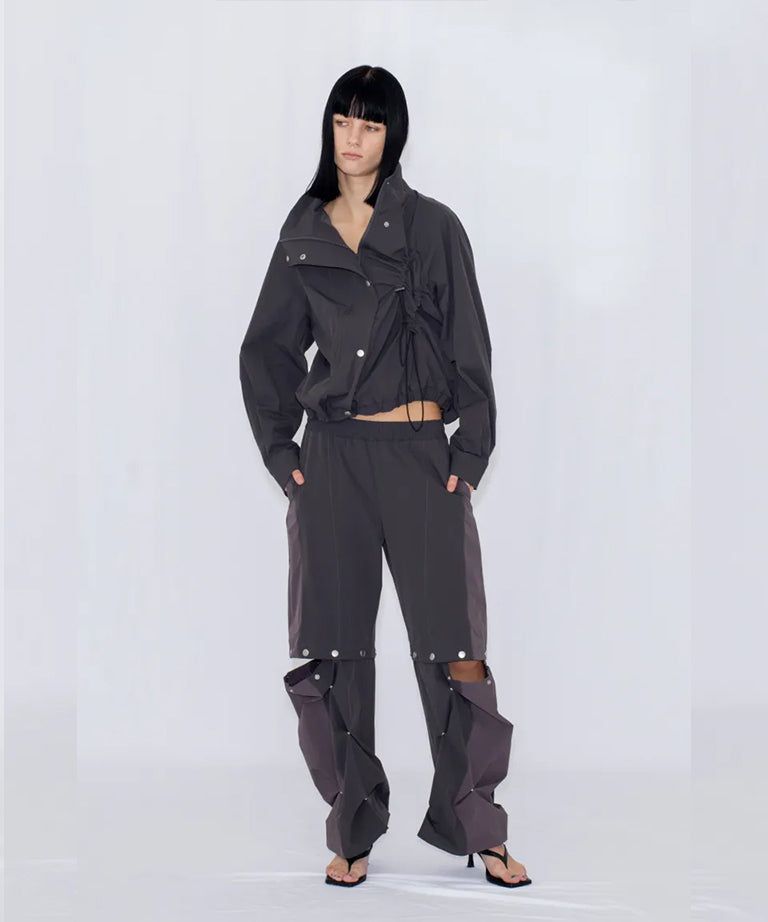2WAY DEFORMED TRACK PANTS