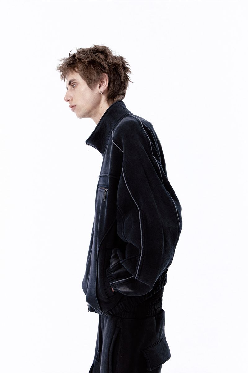 ETCE（イーティーシーイー）の「VINTAGE HEAVY SWEAT JACKET (BLACK)（Jackets/Outerwear）」