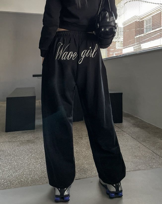 Girls Lettering Jogger Training Pants