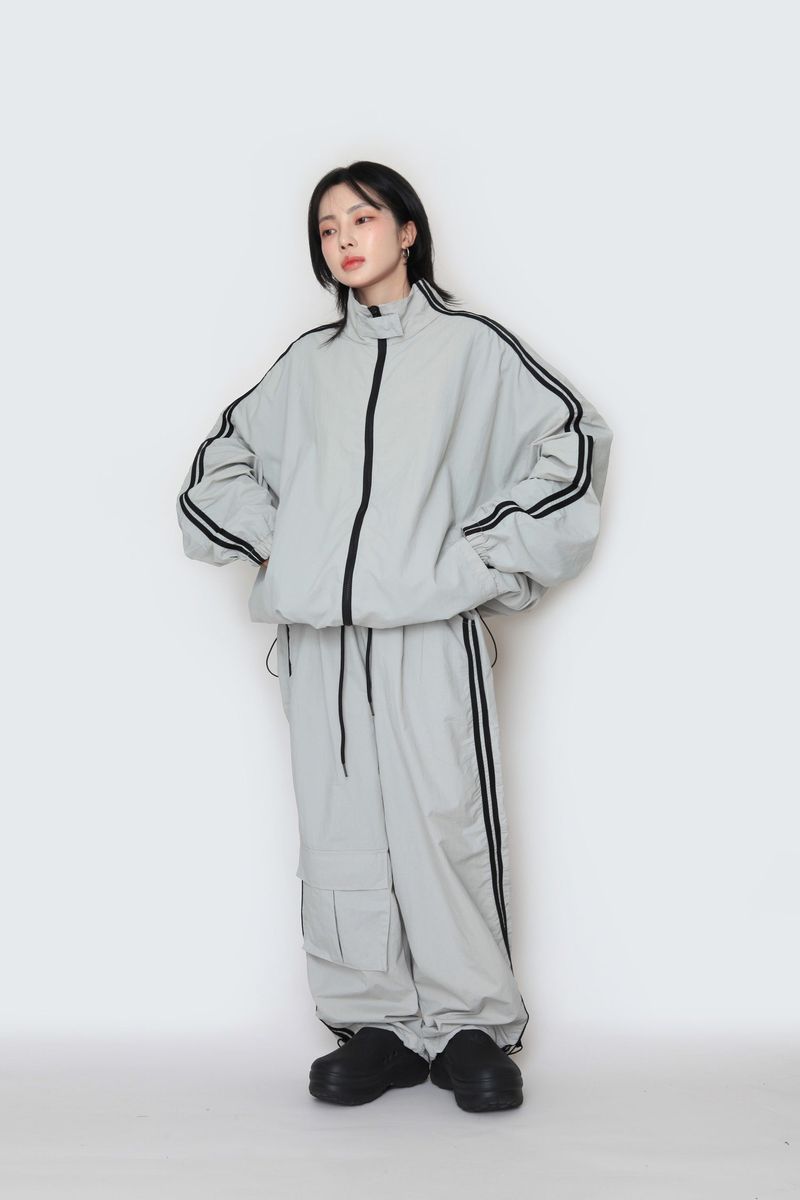 Track High Neck Zip-Up