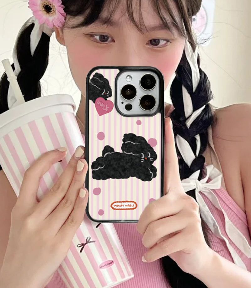 Nineteenfriday（ナインティーンフライデー）の「フラッフィーラビットマグセーフフォンケース（スマホグッズ/小物）」
