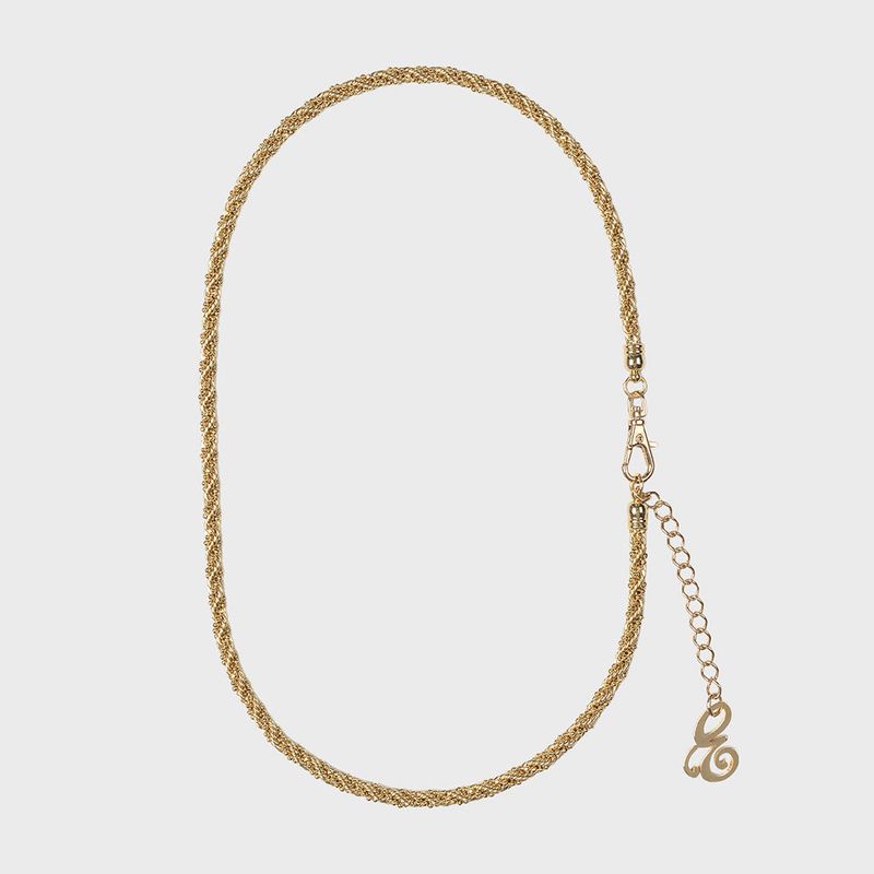 TWISTED BOLD CHAIN NECKLACE (2 COLOR)