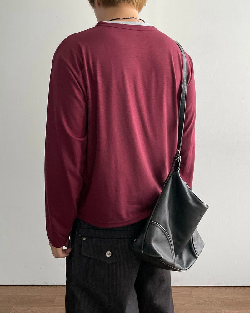 Glim Layered Crop Long Sleeve T