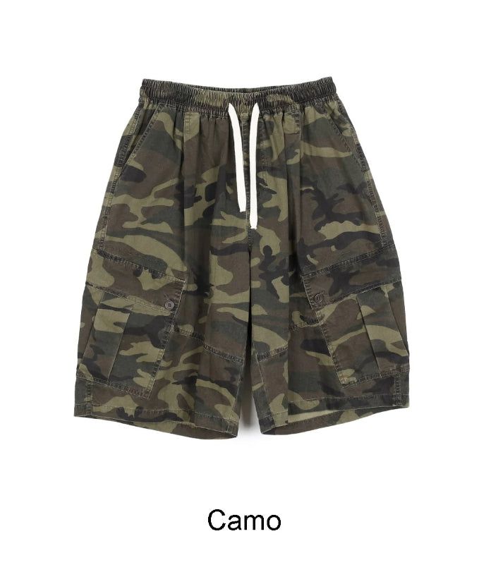 Sepi Washed Cargo Bermuda Pants