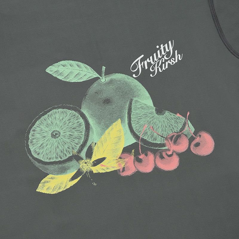 GRAPHIC POINT SHORT SLEEVE RASHGUARD [CHARCOAL]