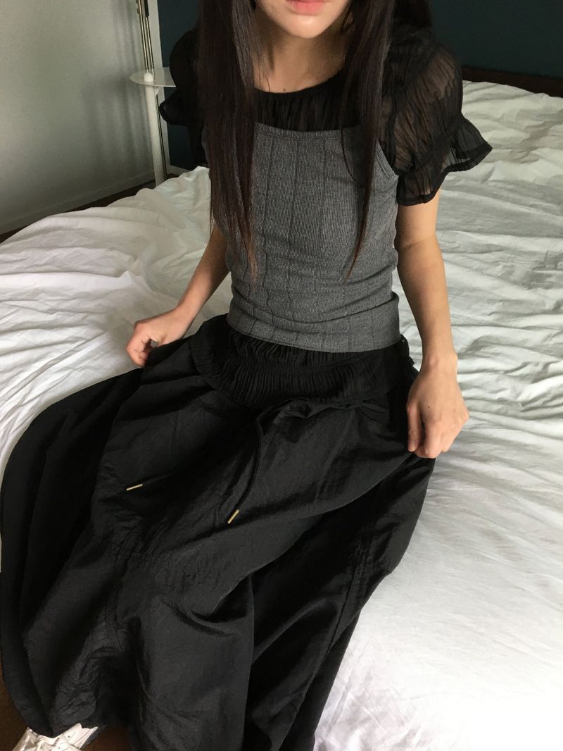 Vivi Balloon Long Skirt (3color)