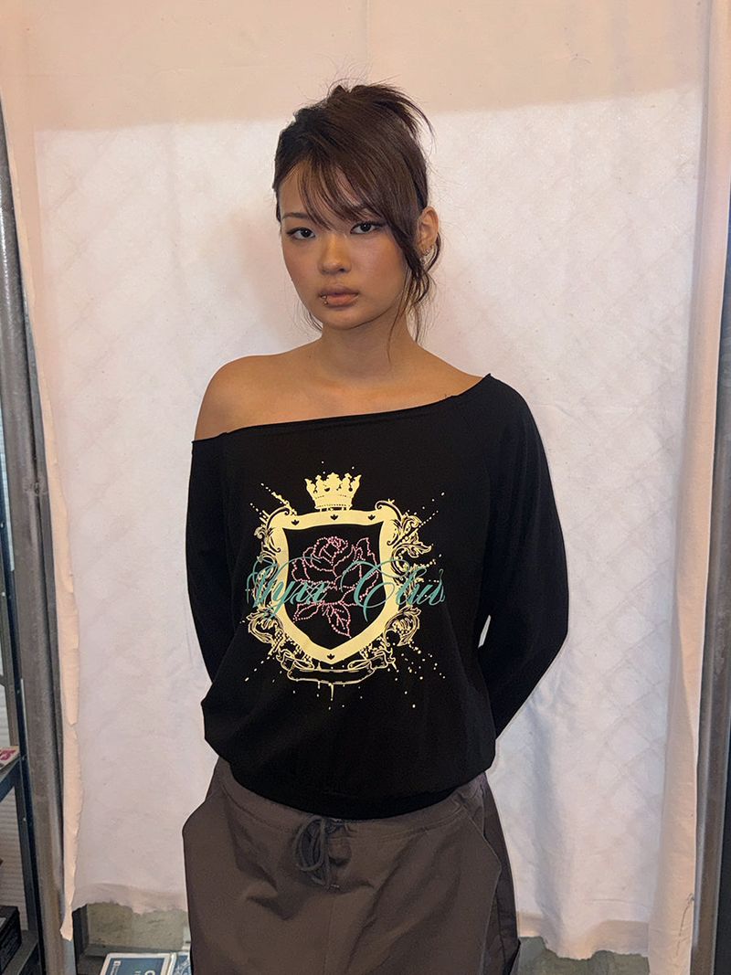 NYXX CLUB OFF SHOULDER L/S BLACK