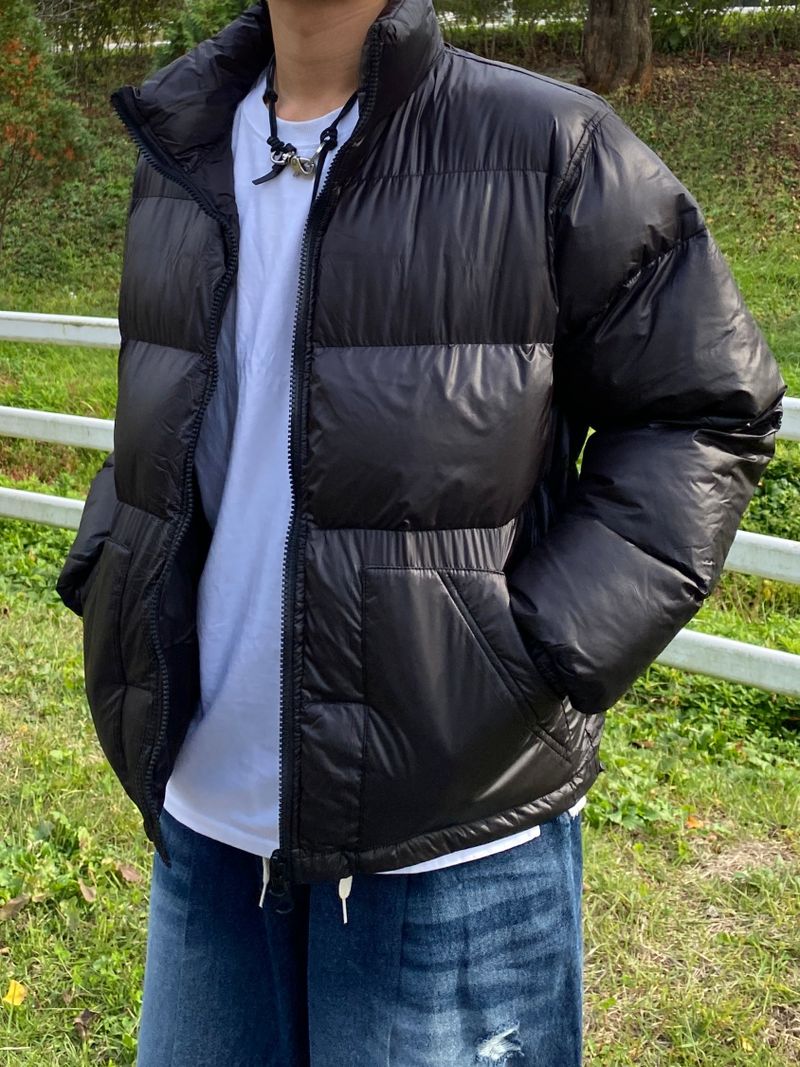 Matt over 2-way short padded jacket (3color)