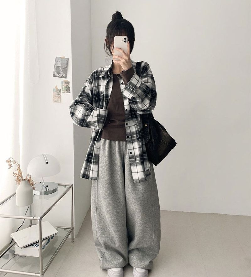 Lue Loose Fit Checkered Shirt