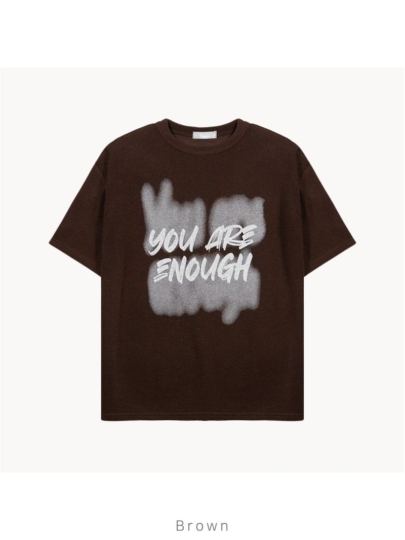 Enough Knit Short-Sleeve Tee (4 Colors)