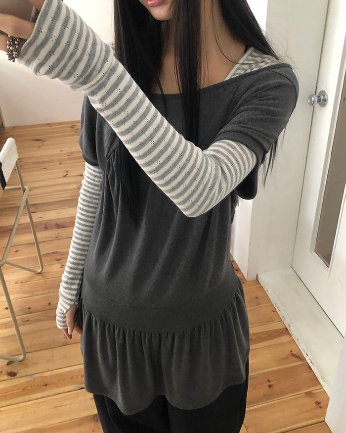 Logan Layered Short-Sleeve Dress