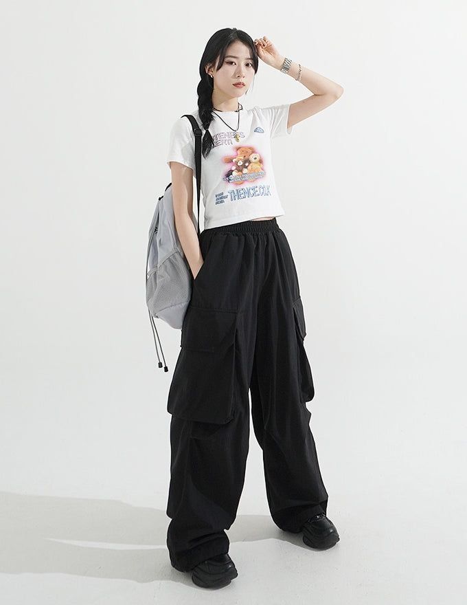 テディクロップドTシャツ