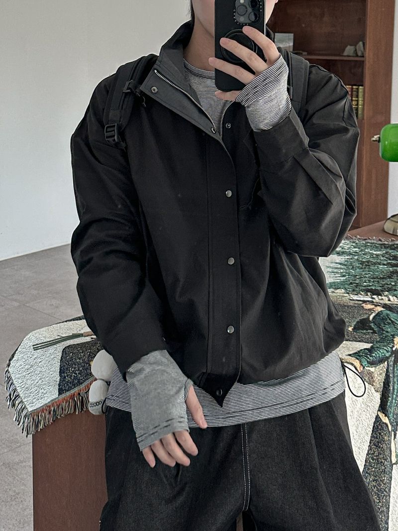 Taco Walk Color Block Short Jacket