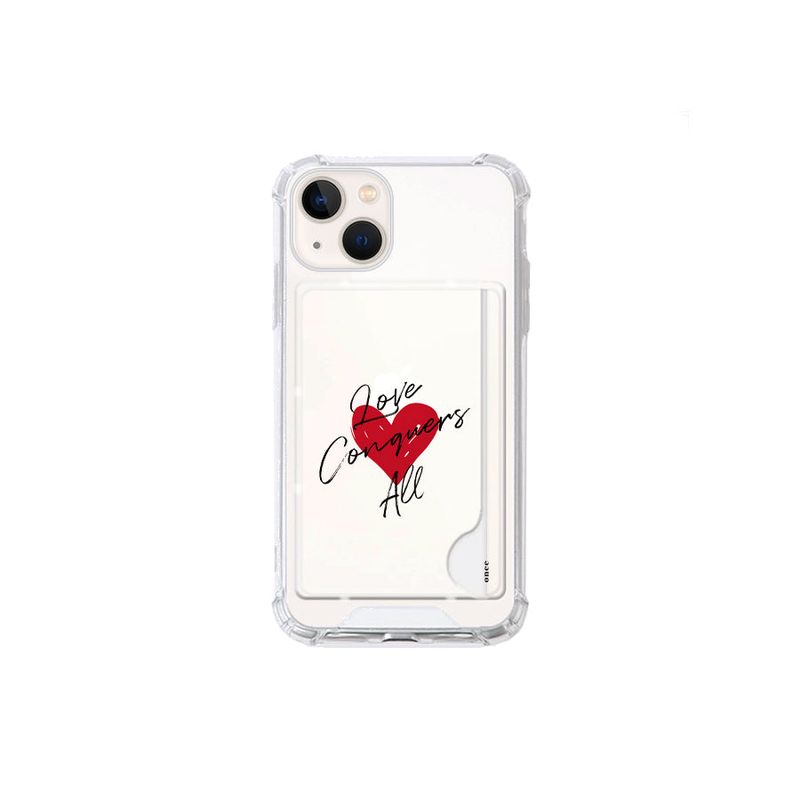 (Card storage case) 1. Love Conquers All phone case_White