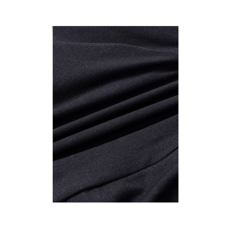 Loose-Neck Long-Sleeve Bodysuit(black)