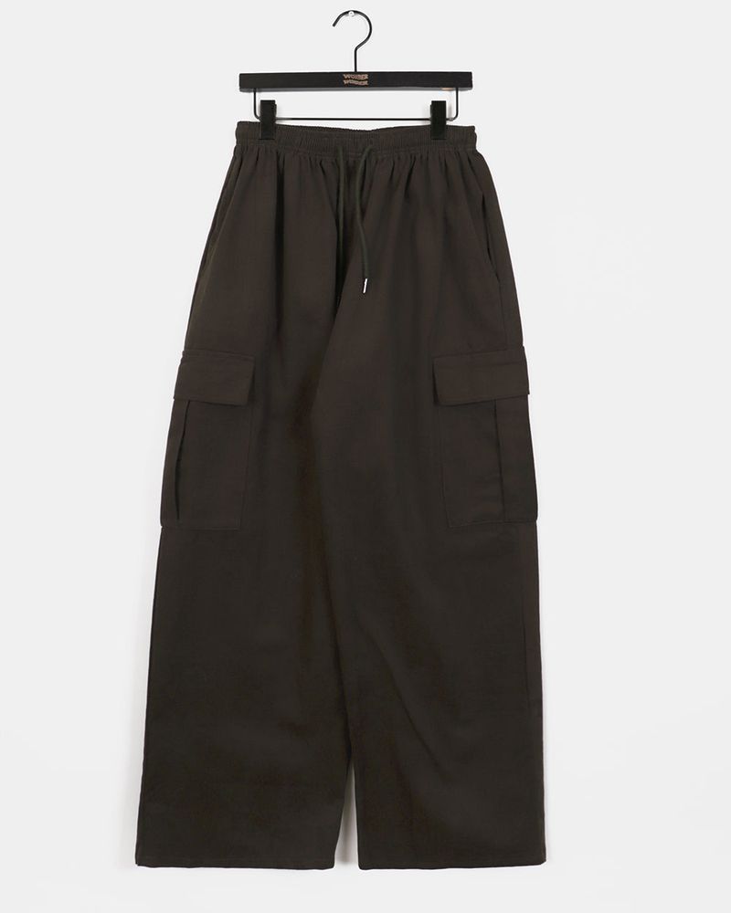 Cane Thick Cotton Cargo Pants