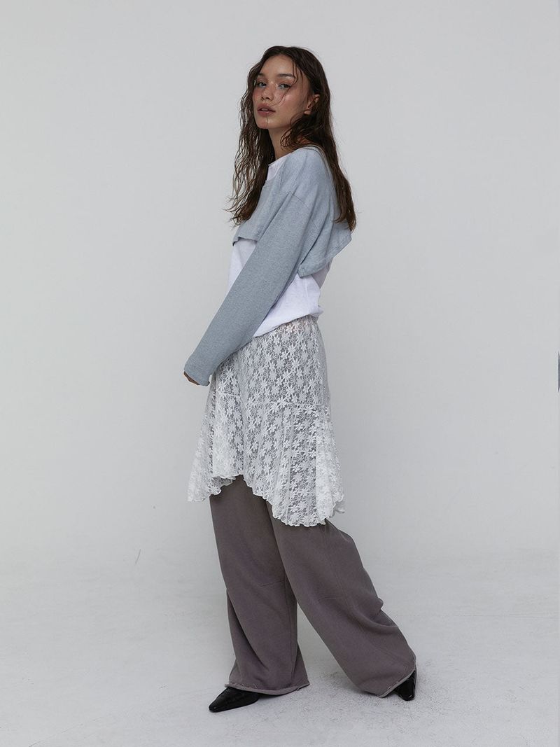 Cotton Cropped Top_Skyblue